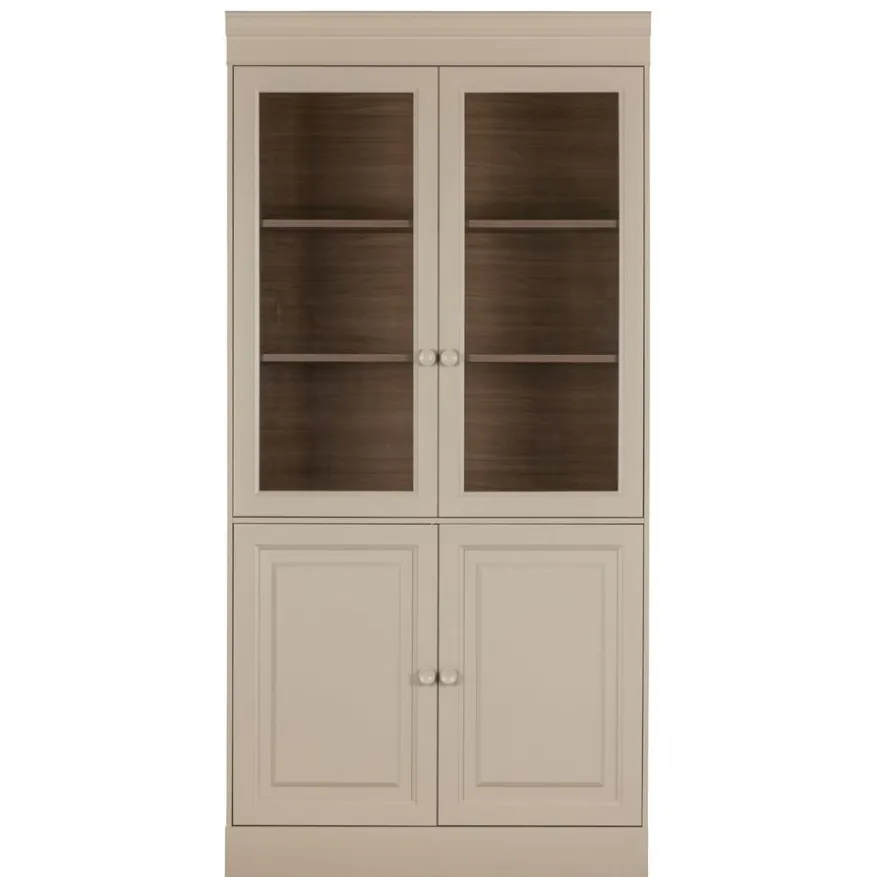 vtwonen Vitrinekast Chow Greige - 105x215x40 cm