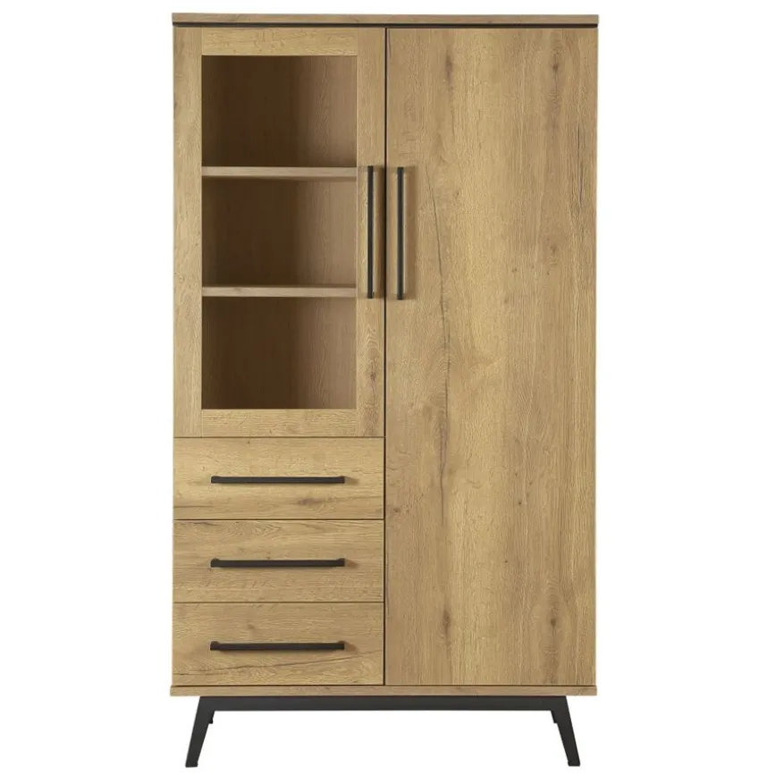 Wandkast Batenburg Naturel - 107x190x45 cm