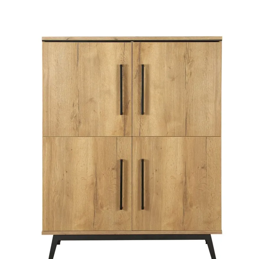 Wandkast Batenburg Naturel - 120x150x45 cm