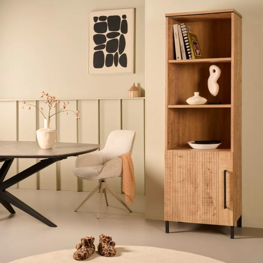 Wandkast Culemborg Naturel - 60x200x45 cm