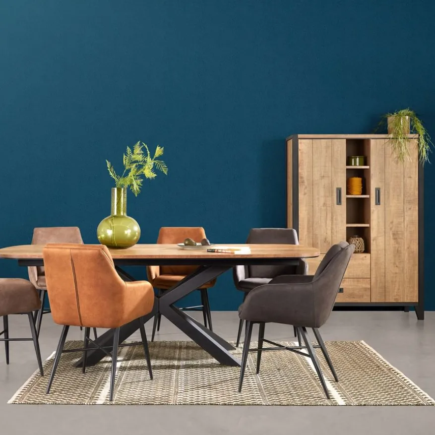 Wandkast Tilburg Naturel - 120x170x45 cm