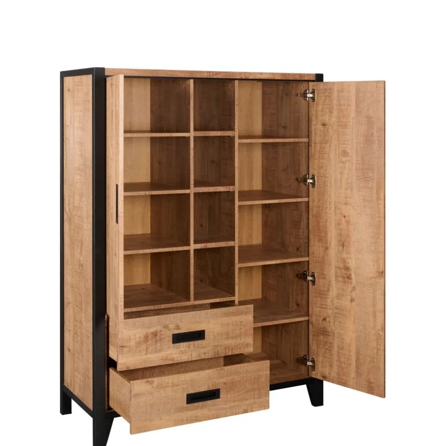 Wandkast Tilburg Naturel - 120x170x45 cm