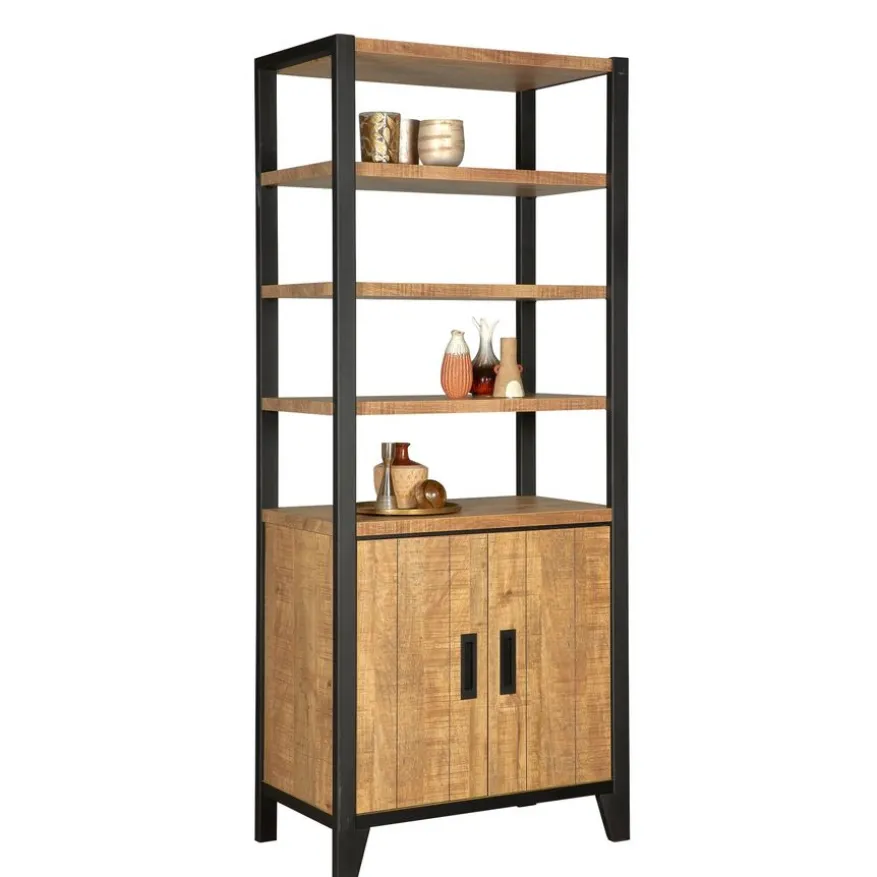 Wandkast Tilburg Naturel - 82x200x45 cm