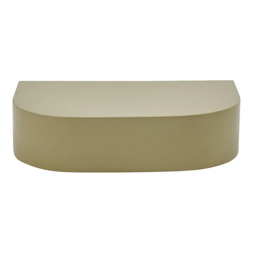 Wandplank Disk Olijfgroen - 30x20 cm