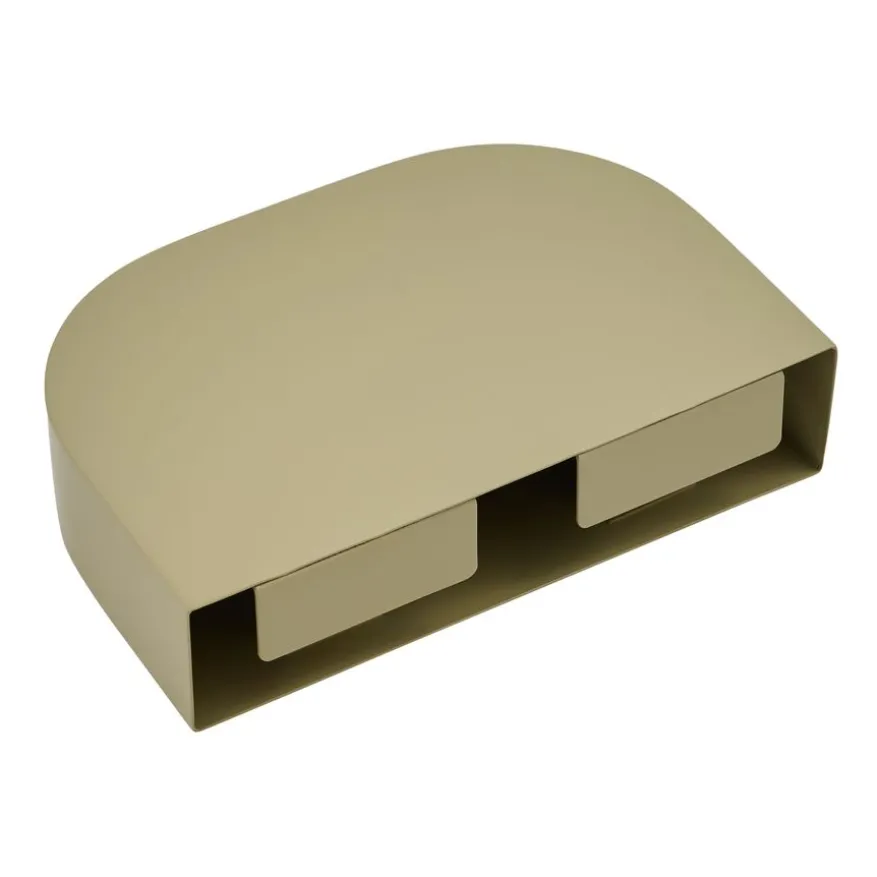 Wandplank Disk Olijfgroen - 30x20 cm