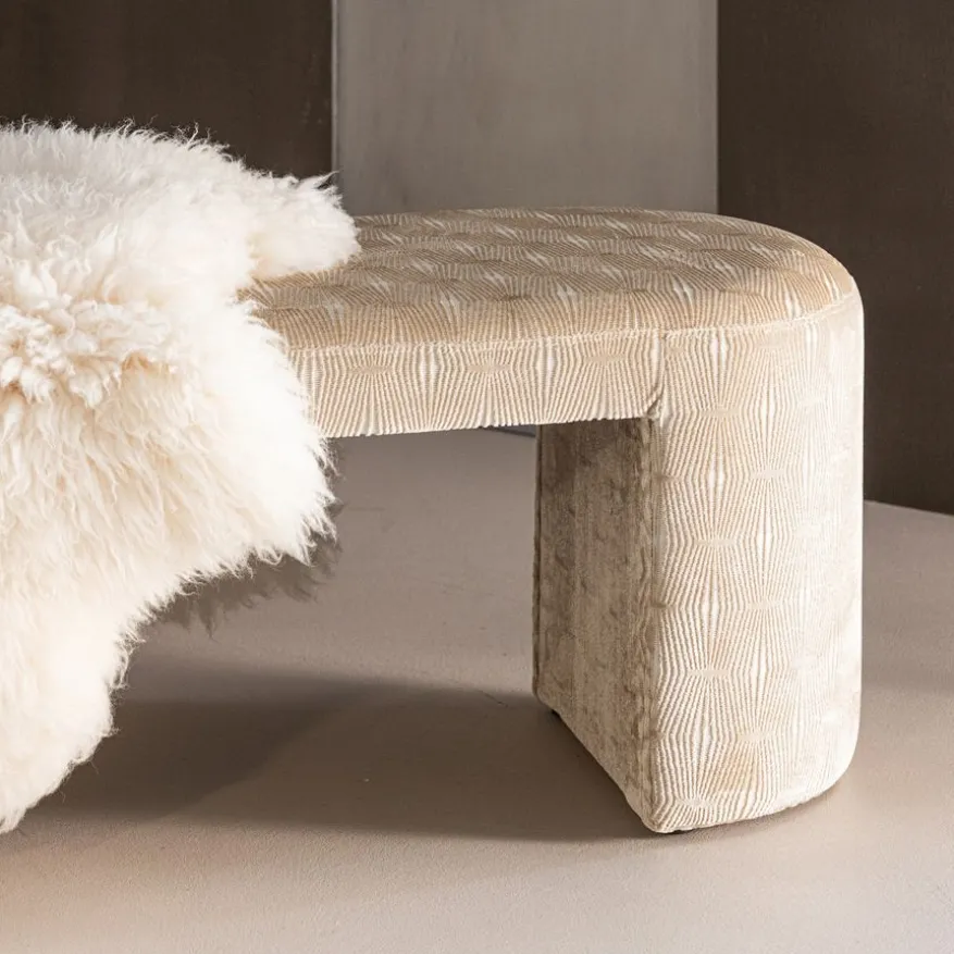 WOOOD Bank Jacob Beige - 130x46 cm