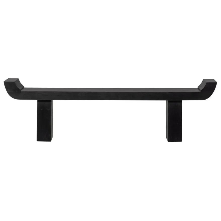 WOOOD Bank Lox Zwart - 183 cm