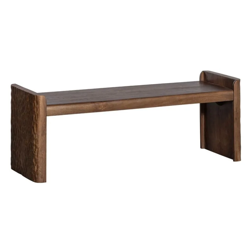 WOOOD Bank Prop Bruin - 120 cm