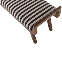 WOOOD Bank Valo Zwart / Wit - 157x43 cm