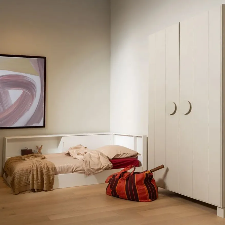 WOOOD Bed Carter Wit - 90x200 cm
