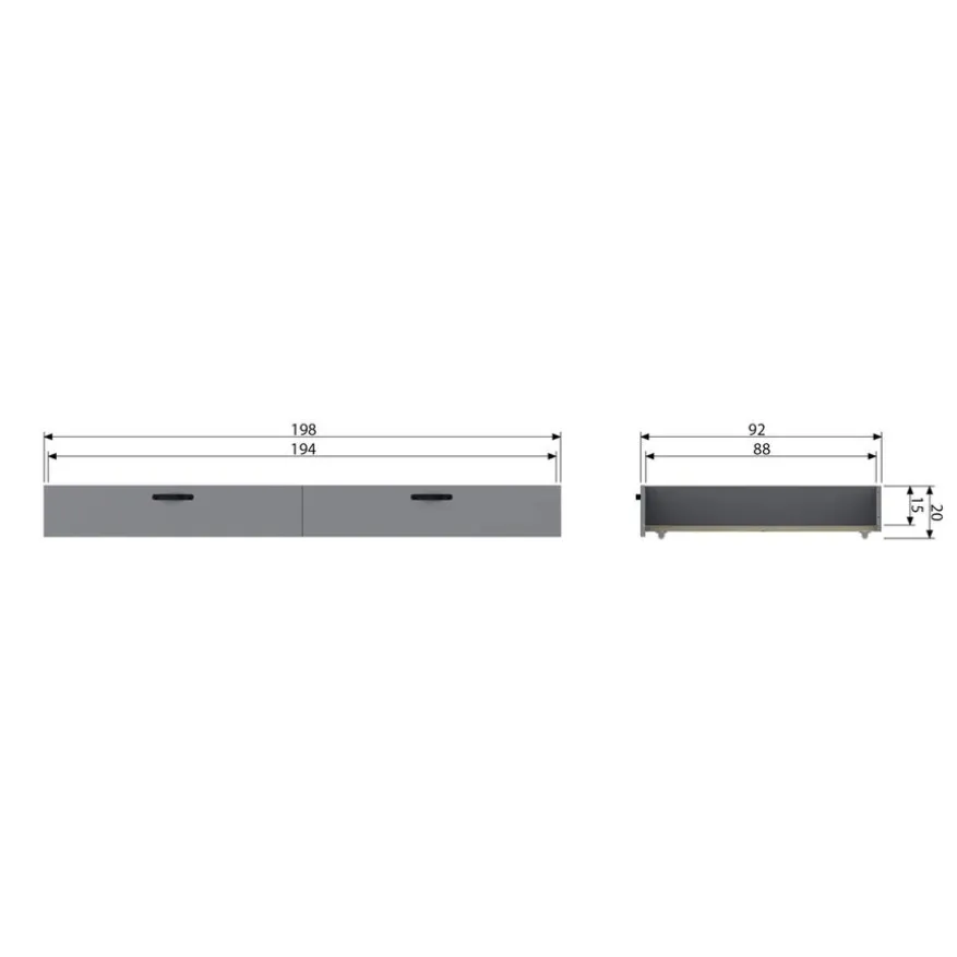 WOOOD Bedlade Morris Leem - 190x90 cm