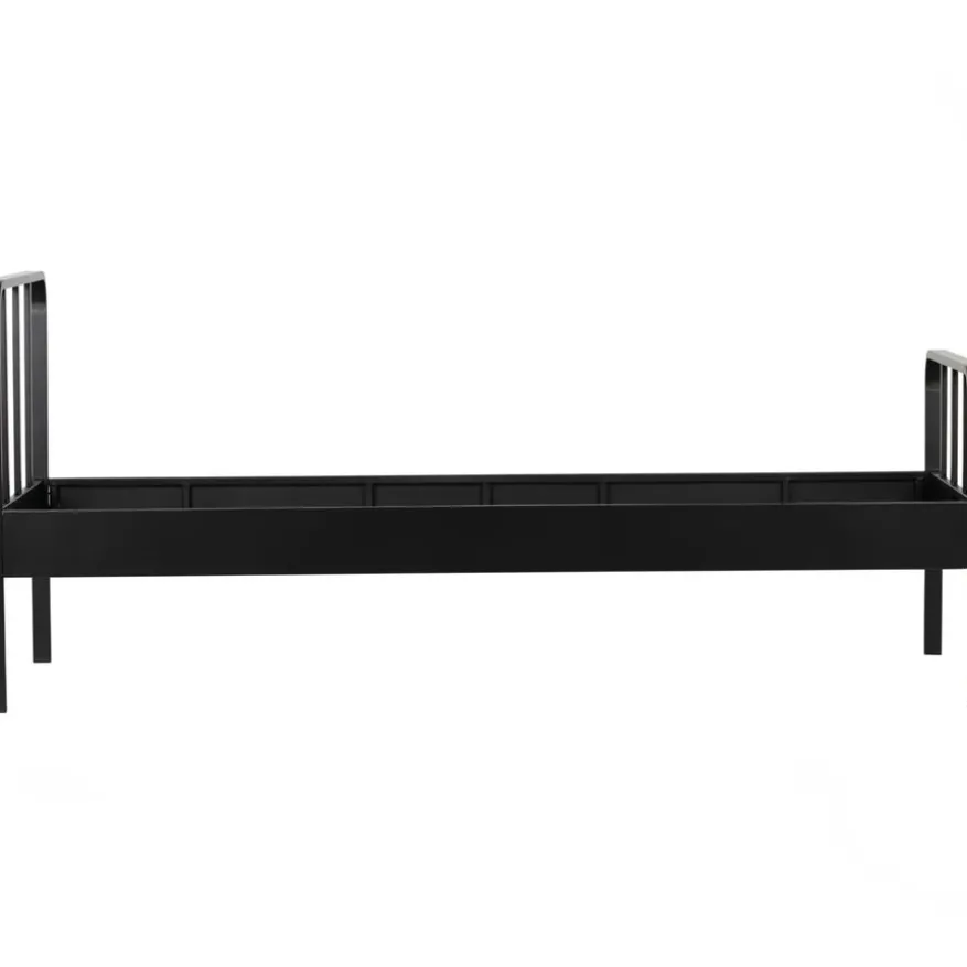 WOOOD Bed Mees Zwart - 90x200 cm