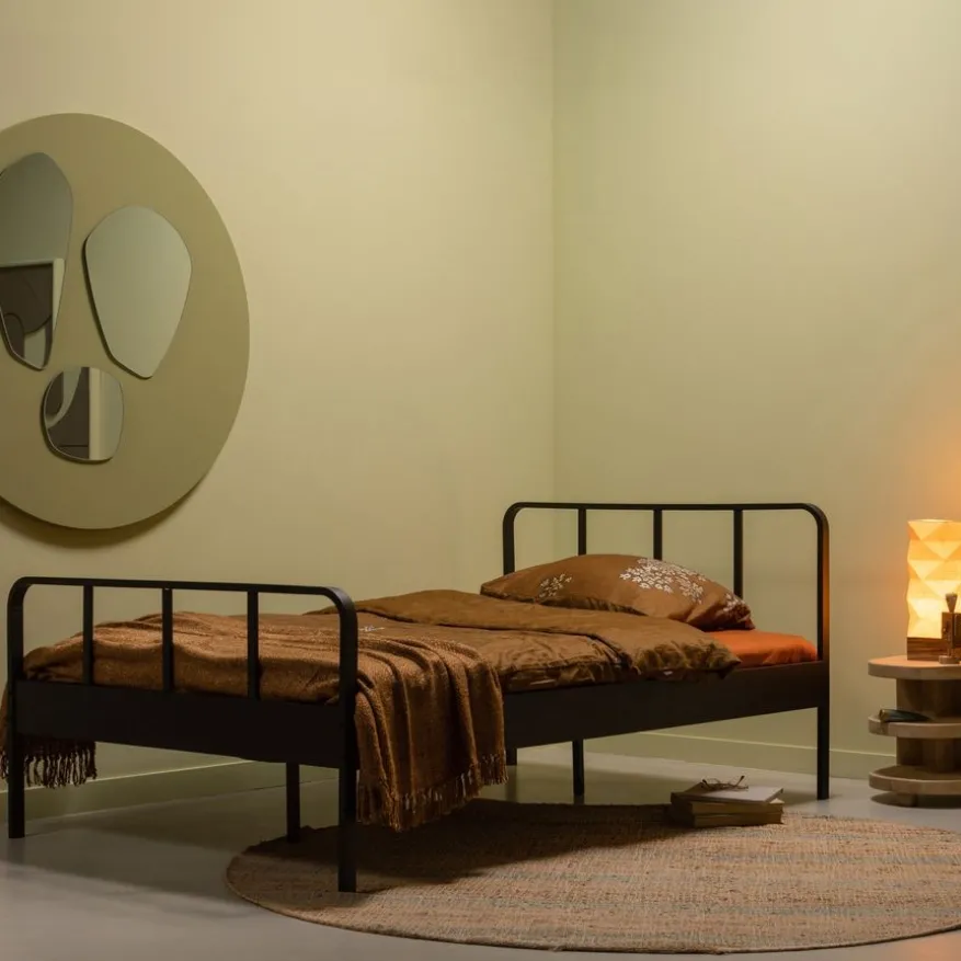 WOOOD Bed Mees Zwart - 120x200 cm