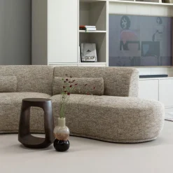 WOOOD Bijzettafel Bayo Walnoot - Ø 33 cm