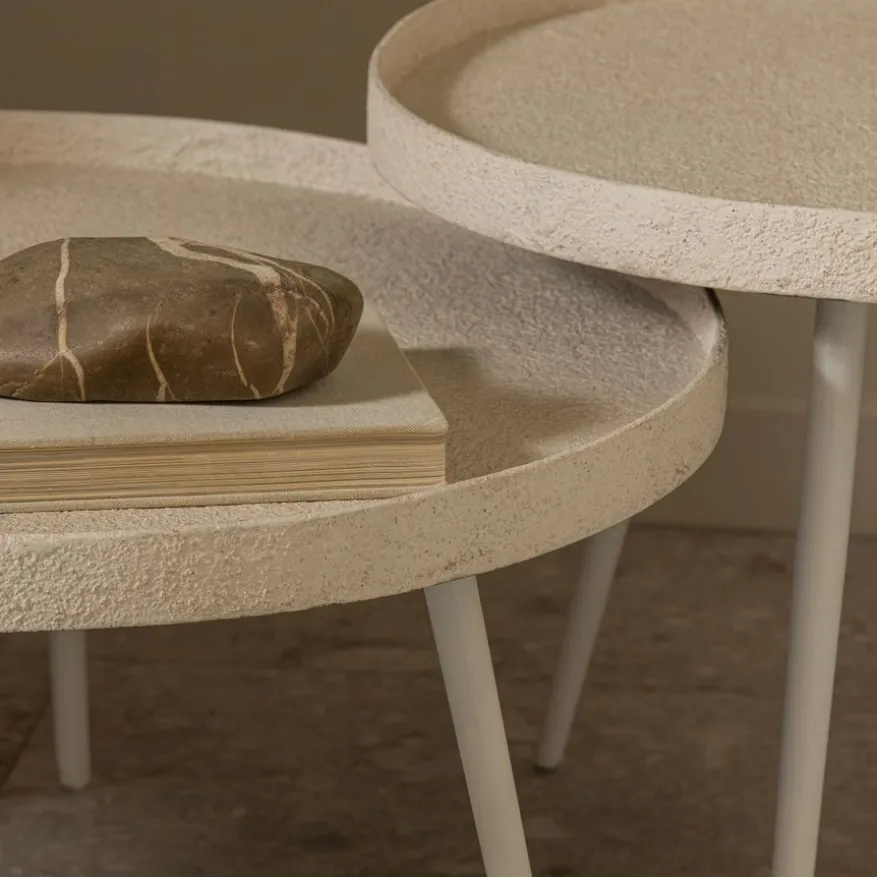 WOOOD Bijzettafel Bounds Beige - Ø 74 cm