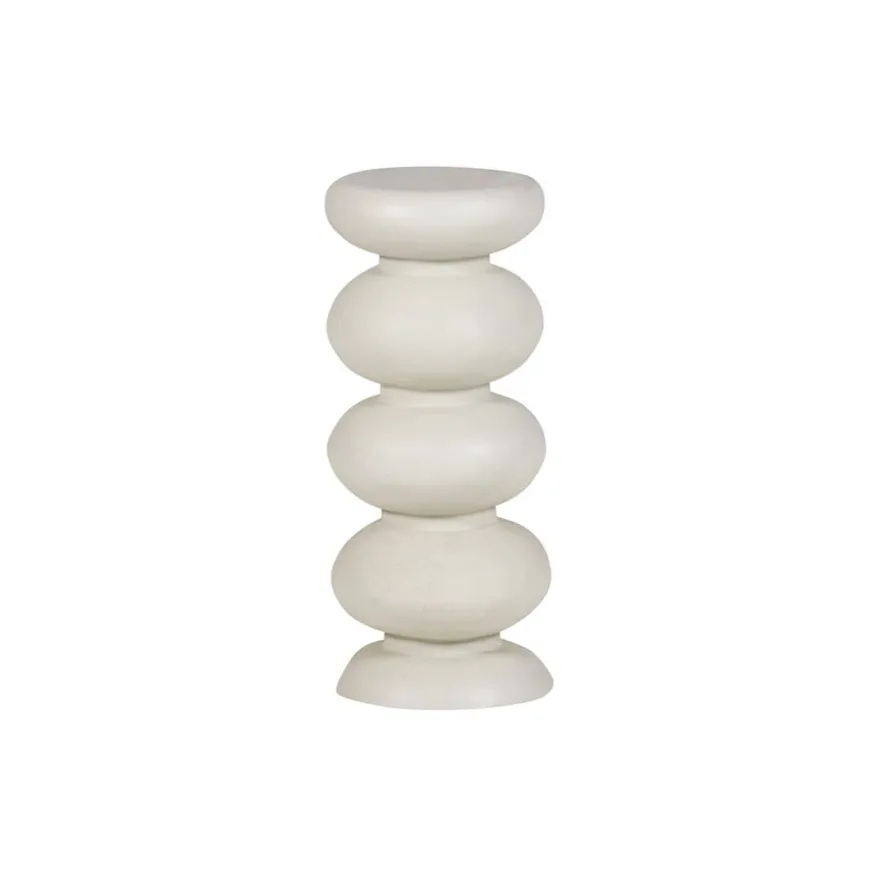WOOOD Bijzettafel Brilo Crème - Ø 29 cm