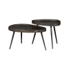 WOOOD Bijzettafel Crude Brons - set 2 stuks