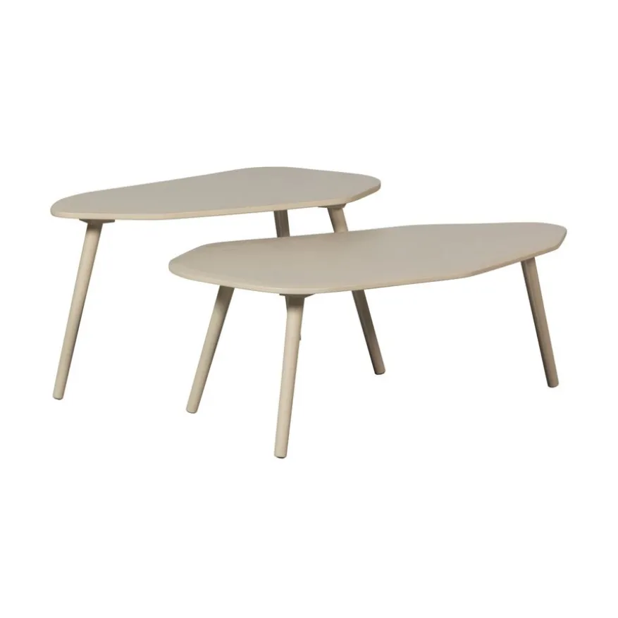 WOOOD Bijzettafel Davina Dust - set 2 stuks