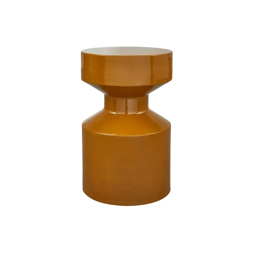 WOOOD Bijzettafel Ferry Honinggeel - Ø 30 cm