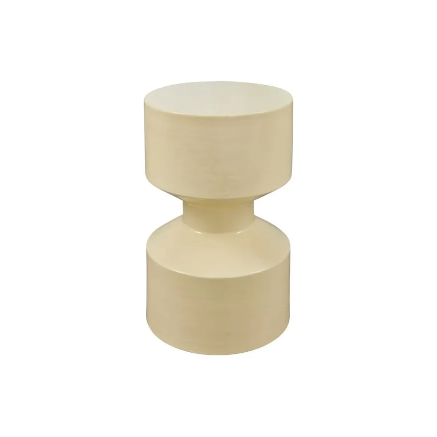 WOOOD Bijzettafel Hidde Geel - Ø 30 cm
