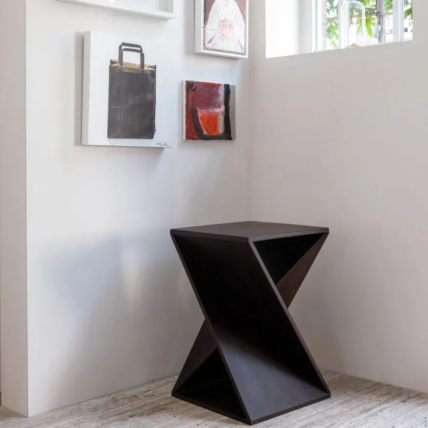 WOOOD Bijzettafel Ikem Donkerbruin - 41x41 cm
