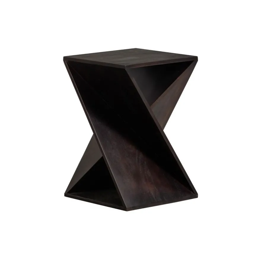 WOOOD Bijzettafel Ikem Donkerbruin - 41x41 cm