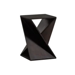 WOOOD Bijzettafel Ikem Donkerbruin - 41x41 cm
