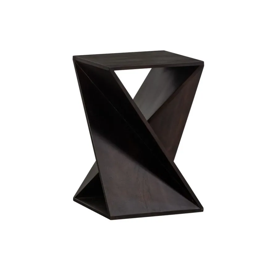 WOOOD Bijzettafel Ikem Donkerbruin - 41x41 cm