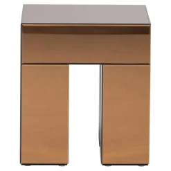 WOOOD Bijzettafel Mirrox Bruin - 45x45 cm