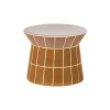 WOOOD Bijzettafel Plu Honinggeel - Ø 38 cm