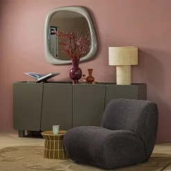 WOOOD Bijzettafel Plu Honinggeel - Ø 38 cm
