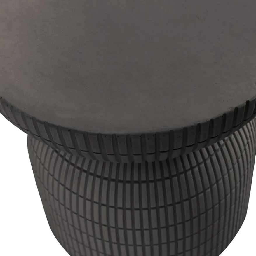 WOOOD Bijzettafel Samson Donkerbruin - Ø 37 cm