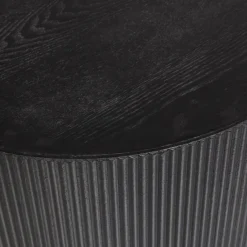 WOOOD Bijzettafel Sanne Zwart - Ø 60 cm
