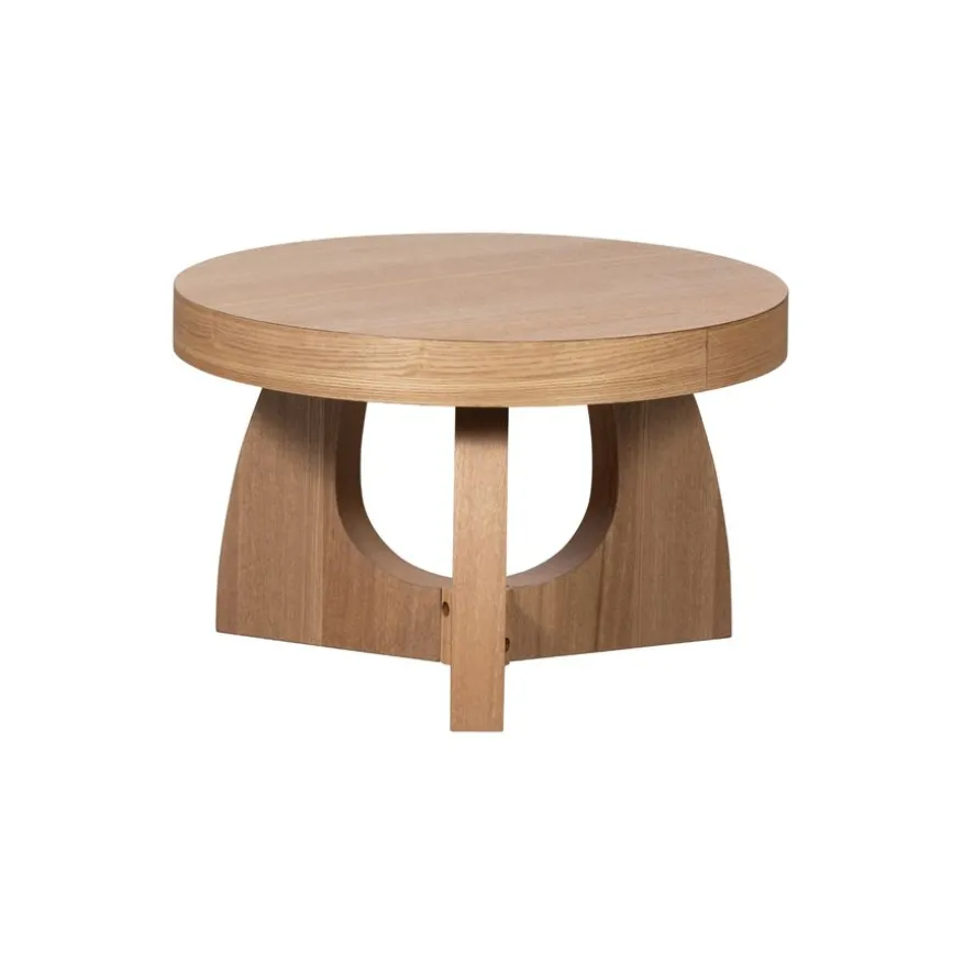 WOOOD Bijzettafel Tala Naturel - Ø 55 cm