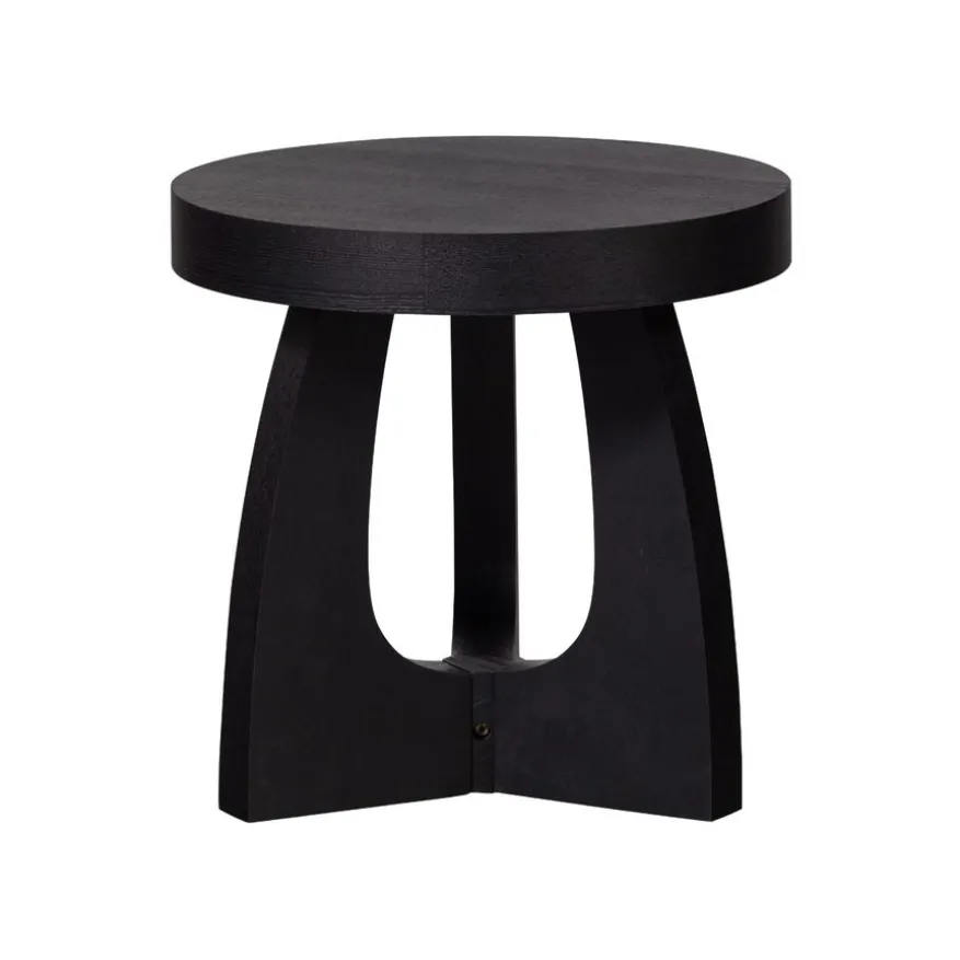 WOOOD Bijzettafel Tala Zwart - Ø 45 cm