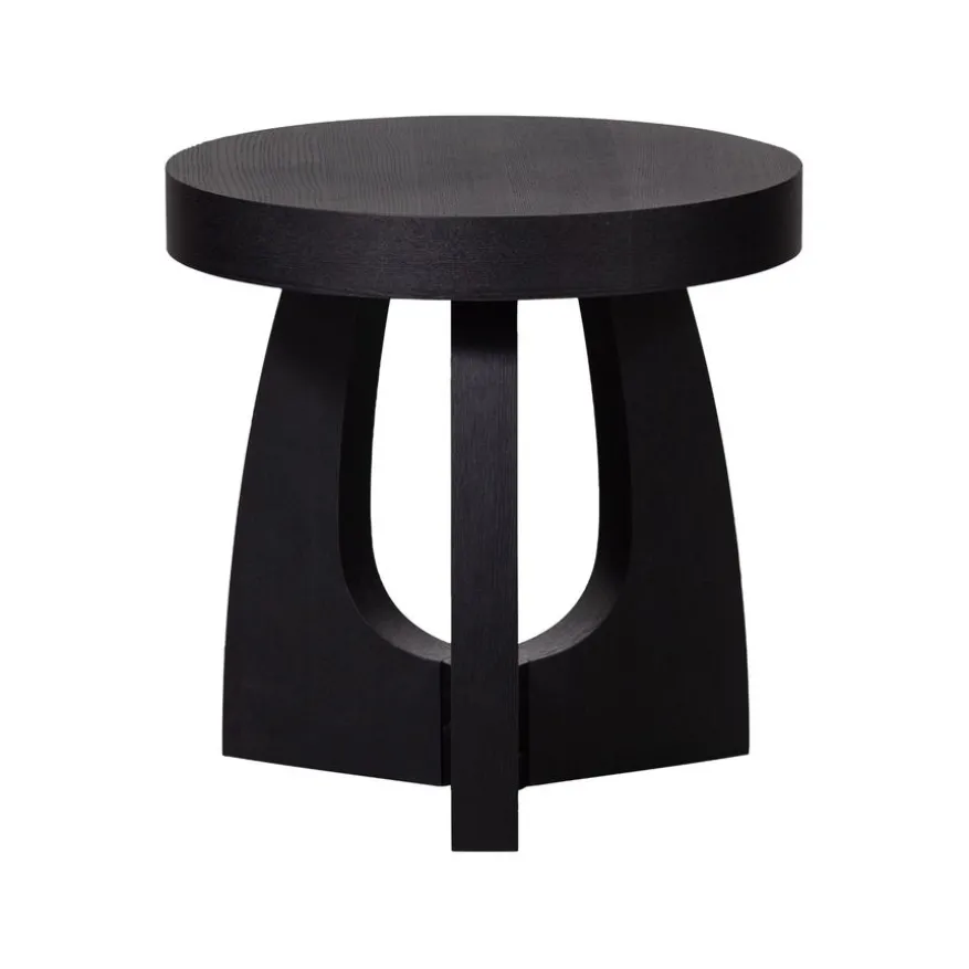 WOOOD Bijzettafel Tala Zwart - Ø 45 cm