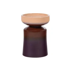 WOOOD Bijzettafel Tumo Paars / Bruin - Ø 35 cm