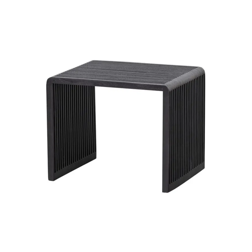 WOOOD Bijzettafel Willa Zwart - set 2 stuks