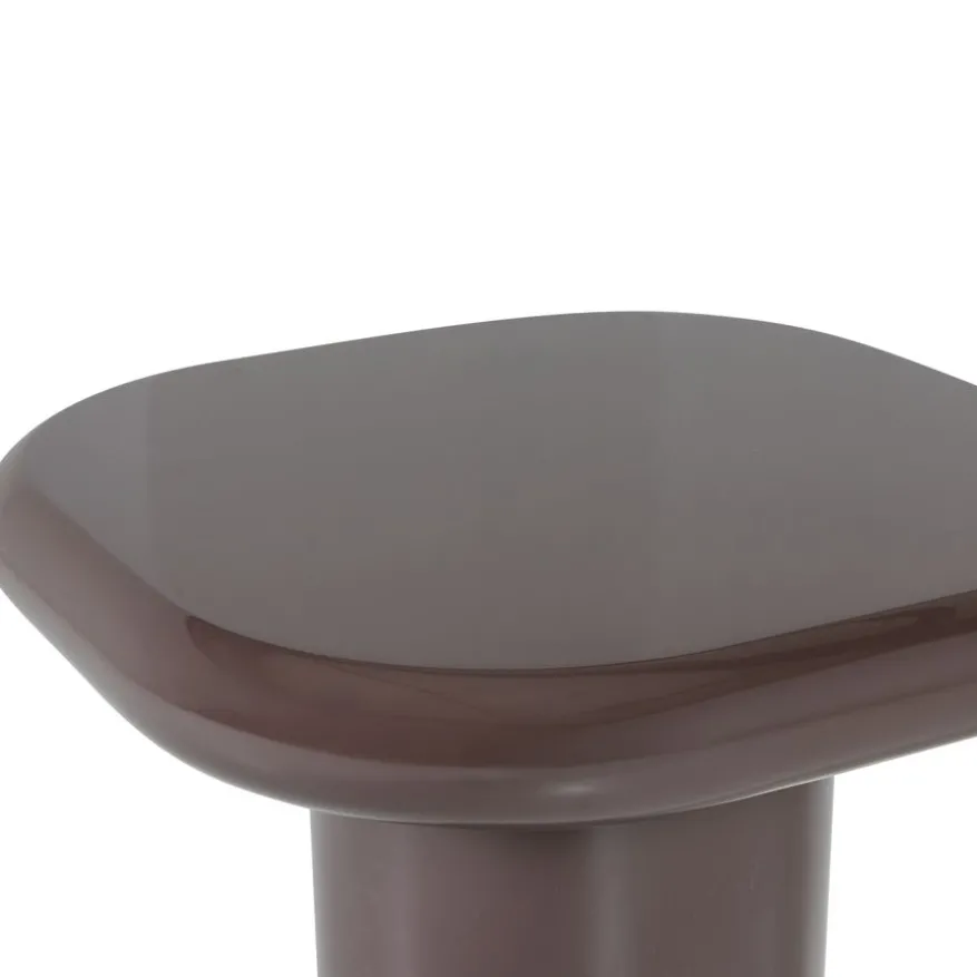 WOOOD Bijzettafel Zava Donkerbruin - Ø 50 cm