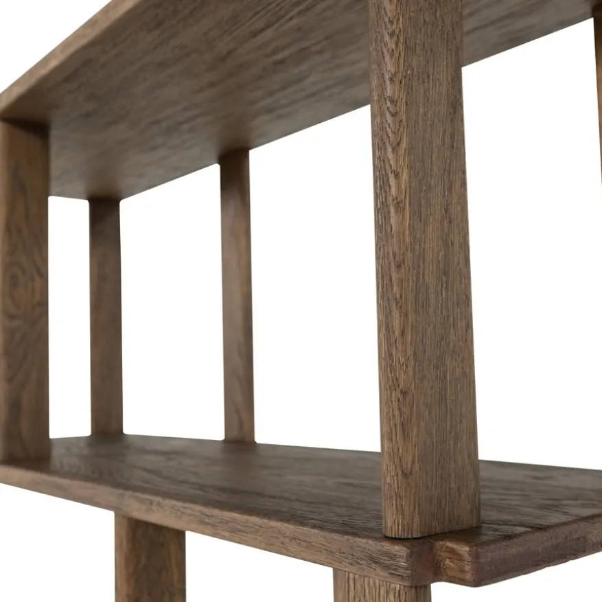 WOOOD Boekenkast Riss Bruin - 90x186x30 cm