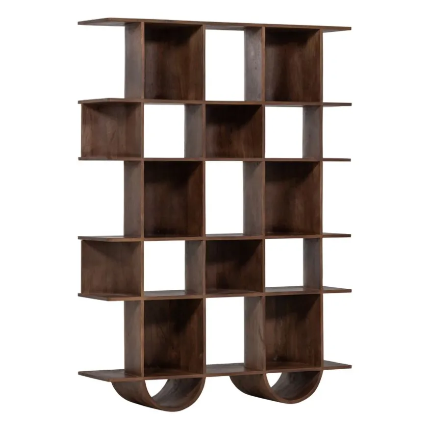WOOOD Boekenkast Sinne Bruin - 130x180x35 cm