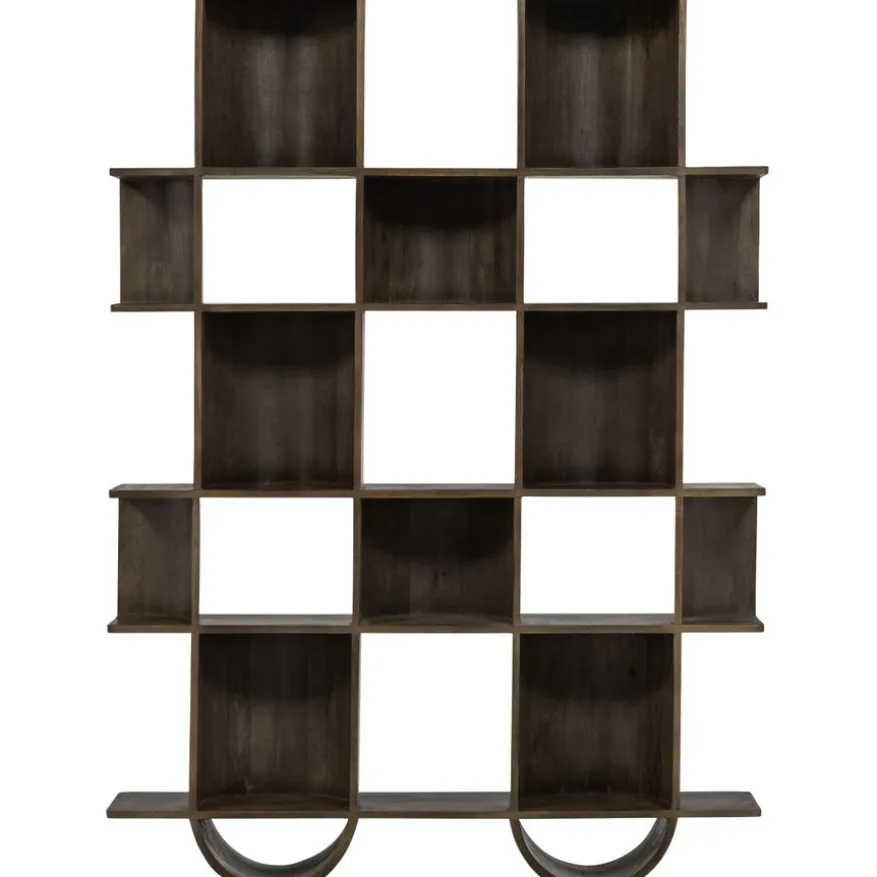 WOOOD Boekenkast Sinne Bruin - 130x180x35 cm