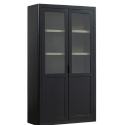 WOOOD Buffetkast Gunnar Zwart - 120x217x48 cm