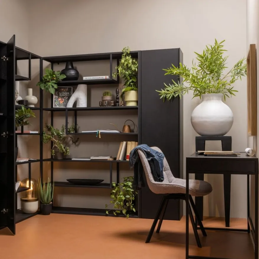 WOOOD Bureau Silas Zwart - 140x75x44 cm