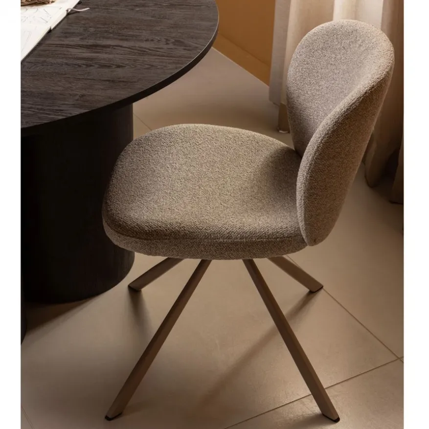 WOOOD Draaibare Eetkamerstoel Femke Beige
