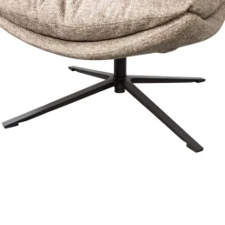 WOOOD Draaifauteuil Arve Beige