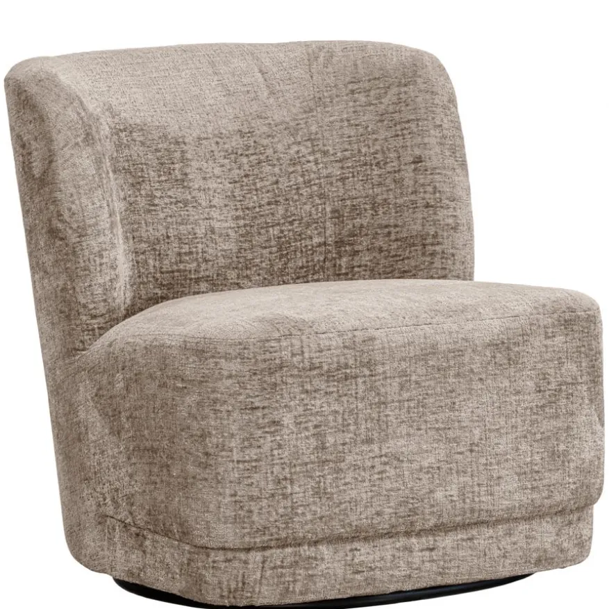 WOOOD Draaifauteuil Atty Zand