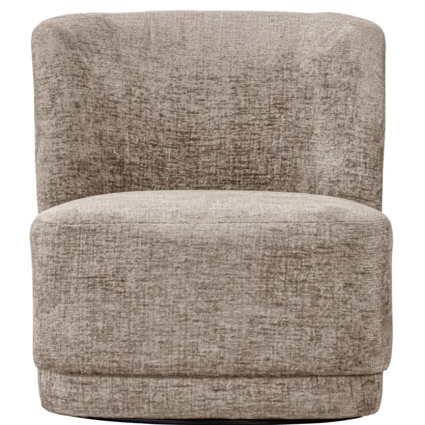 WOOOD Draaifauteuil Atty Zand