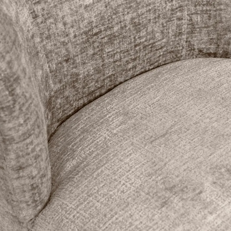 WOOOD Draaifauteuil Atty Zand