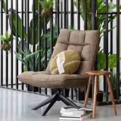 WOOOD Draaifauteuil Jouke Groen